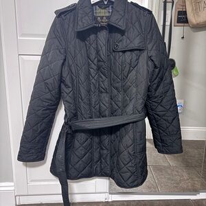 Barbour Quilted Belted Jacket | Classic Tartan Lining | Women’s US 12